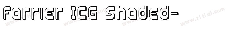 Farrier ICG Shaded字体转换
